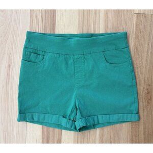 Counterparts Womens Green Pull-On Stretch Shorts S